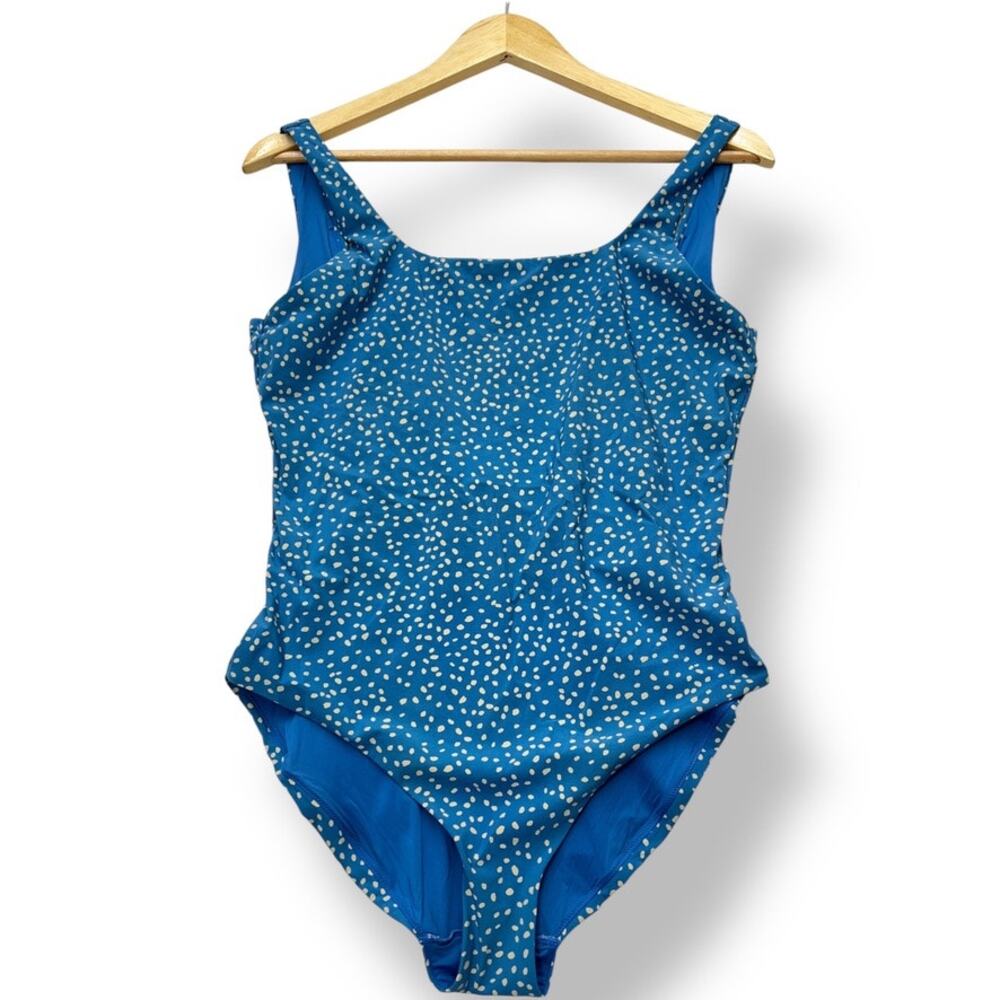& Other Stories Chevy‎ Swimsuit In Bright Blue Polka Dot One Piece Women's 10